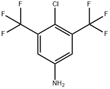 3,5-BIS(TRIFLUOROMETHYL)-4-CHLOROANILINE Structure