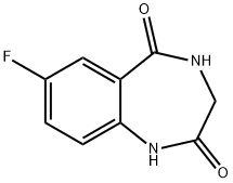 7-FLUORO-3,4-DIHYDRO-1H-1,4-BENZODIAZEPINE-2,5-DIONE, 948015-78-9, 结构式