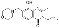 4(3H)-Quinazolinone,  8-hydroxy-2-methyl-7-(morpholinomethyl)-3-propyl-  (7CI) Structure