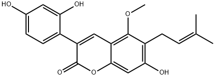 甘草香豆素 结构式