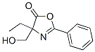 5(4H)-Oxazolone,  4-ethyl-4-(hydroxymethyl)-2-phenyl- 结构式