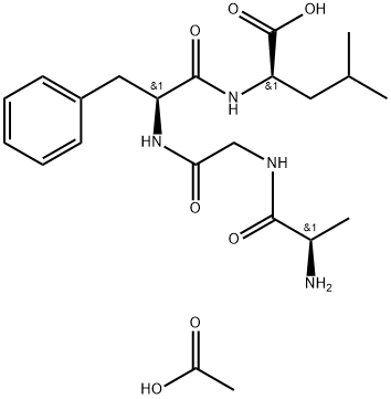 D-ALA-GLY-PHE-D-LEU ACETATE SALT 化学構造式
