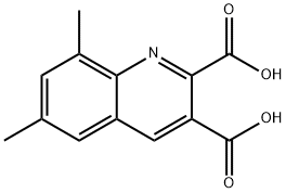 6,8-DIMETHYLQUINOLINE-2,3-DICARBOXYLIC ACID 化学構造式