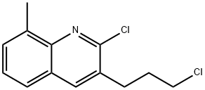 2-CHLORO-3-(3-CHLOROPROPYL)-8-METHYLQUINOLINE Structure