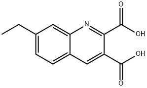 7-ETHYLQUINOLINE-2,3-DICARBOXYLIC ACID 结构式