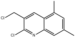 2-氯-3-(氯甲基)-5,7-二甲基喹啉, 948290-59-3, 结构式