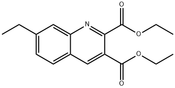 7-ETHYLQUINOLINE-2,3-DICARBOXYLIC ACID DIETHYL ESTER Structure