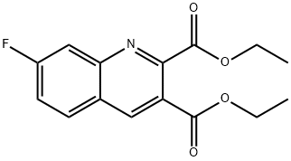 7-FLUOROQUINOLINE-2,3-DICARBOXYLIC ACID DIETHYL ESTER Structure