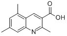2,5,7-TRIMETHYLQUINOLINE-3-CARBOXYLIC ACID,948290-95-7,结构式