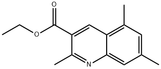 2,5,7-TRIMETHYLQUINOLINE-3-CARBOXYLIC ACID ETHYL ESTER Structure