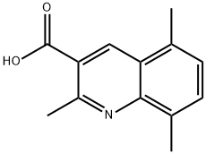 2,5,8-TRIMETHYLQUINOLINE-3-CARBOXYLIC ACID, 948291-16-5, 结构式