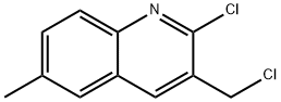 2-CHLORO-3-CHLOROMETHYL-6-METHYL-QUINOLINE Struktur