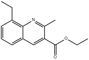 8-ETHYL-2-METHYLQUINOLINE-3-CARBOXYLIC ACID ETHYL ESTER Struktur