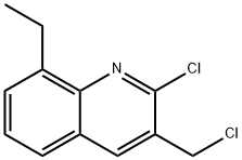 2-CHLORO-3-CHLOROMETHYL-8-ETHYLQUINOLINE Structure