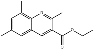 2,6,8-TRIMETHYLQUINOLINE-3-CARBOXYLIC ACID ETHYL ESTER 化学構造式