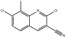 2,7-DICHLORO-8-METHYLQUINOLINE-3-CARBONITRILE