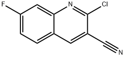 2-CHLORO-7-FLUOROQUINOLINE-3-CARBONITRILE Structure