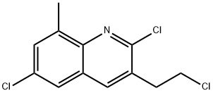 3-(2-CHLOROETHYL)-2,6-DICHLORO-8-METHYLQUINOLINE Struktur