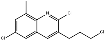 3-(3-CHLOROPROPYL)-2,6-DICHLORO-8-METHYLQUINOLINE Struktur