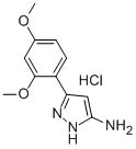 3-(2,4-DIMETHOXYPHENYL)-1H-PYRAZOL-5-AMINE HYDROCHLORIDE Struktur