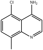 4-AMINO-5-CHLORO-8-METHYLQUINOLINE Struktur