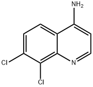 4-AMINO-7,8-DICHLOROQUINOLINE,948293-25-2,结构式