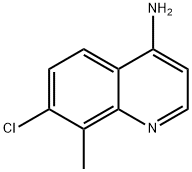 4-AMINO-7-CHLORO-8-METHYLQUINOLINE Struktur