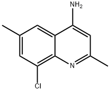 4-AMINO-8-CHLORO-2,6-DIMETHYLQUINOLINE,948293-53-6,结构式