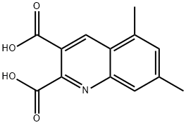 5,7-DIMETHYLQUINOLINE-2,3-DICARBOXYLIC ACID,948293-89-8,结构式