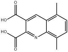 5,8-DIMETHYLQUINOLINE-2,3-DICARBOXYLIC ACID 结构式