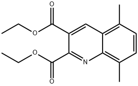 5,8-DIMETHYLQUINOLINE-2,3-DICARBOXYLIC ACID DIETHYL ESTER Struktur