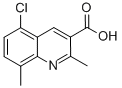 5-氯-2,8-二甲基喹啉-3-羧酸 结构式