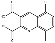5-CHLORO-8-METHYLQUINOLINE-2,3-DICARBOXYLIC ACID 化学構造式