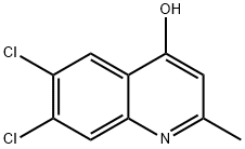 6,7-DICHLORO-2-METHYL-4-QUINOLINOL Struktur