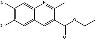 6,7-DICHLORO-2-METHYLQUINOLINE-3-CARBOXYLIC ACID ETHYL ESTER,948294-33-5,结构式