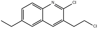2-CHLORO-3-(2-CHLOROETHYL)-6-ETHYLQUINOLINE Struktur