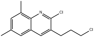 2-CHLORO-3-(3-CHLOROPROPYL)-6,8-DIMETHYLQUINOLINE 结构式