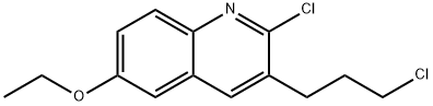 2-CHLORO-3-(3-CHLOROPROPYL)-6-ETHOXYQUINOLINE Struktur