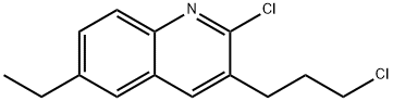 2-CHLORO-3-(3-CHLOROPROPYL)-6-ETHYLQUINOLINE 结构式