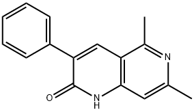 1,6-Naphthyridin-2(1H)-one,  5,7-dimethyl-3-phenyl- Struktur