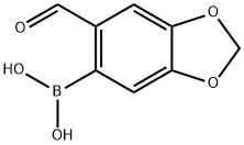 (2-甲酰基-4,5-亚甲二氧基)苯基硼酸,94838-88-7,结构式