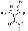 1-Dimethylcarbamoyl-2,4,5-tribromoimidazole 化学構造式