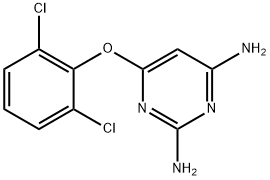 6-(2,6-Dichloro-phenoxy)-pyrimidine-2,4-diamine Struktur