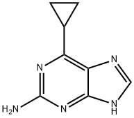 9H-Purin-2-amine,  6-cyclopropyl- Structure