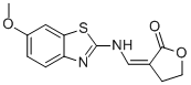3-((6-METHOXYBENZO[D]THIAZOL-2-YLAMINO)METHYLENE)DIHYDROFURAN-2(3H)-ONE 结构式