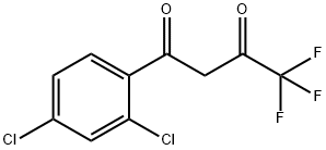 4,4,4-トリフルオロ-1-(2,4-ジクロロフェニル)-1,3-ブタンジオン 化学構造式