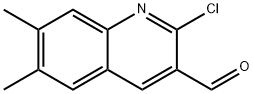 2-CHLORO-6,7-DIMETHYLQUINOLINE-3-CARBALDEHYDE Structure