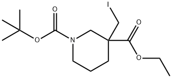 1,3-Piperidinedicarboxylic acid, 3-(iodoMethyl)-, 1-(1,1-diMethylethyl) 3-ethyl ester|