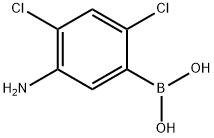 5-Amino-2,4-dichlorophenylboronic acid Structure