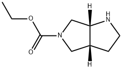 (3aR,6aR)-Pyrrolo[3,4-b]pyrrole-5(1H)-carboxylic  acid  hexahydro  ethyl  ester Structure